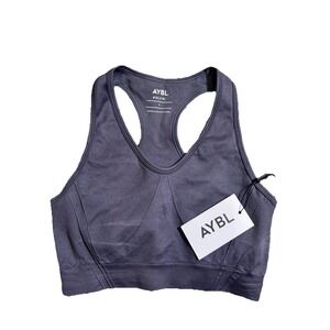 NEW AYBL Balance V2 Seamless Sports Bra In Castle rock Grey Women's Small Gym
